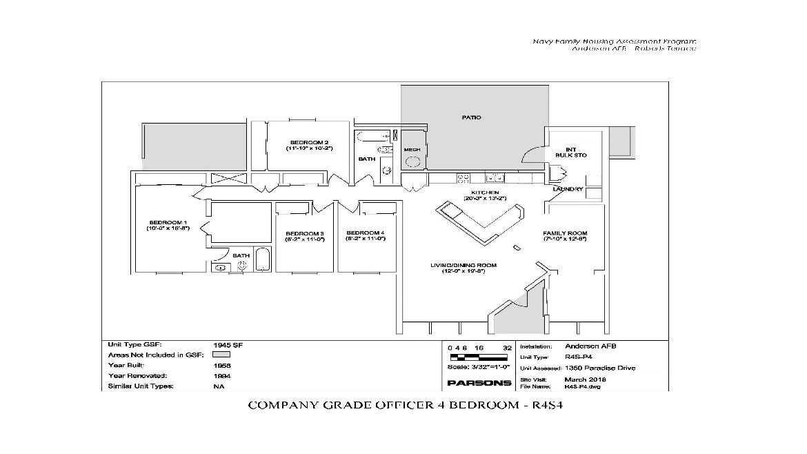 Company Grade 4 Bedroom